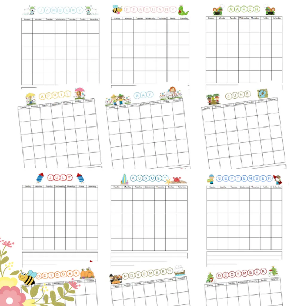Free Printable Calendar Blank Monthly