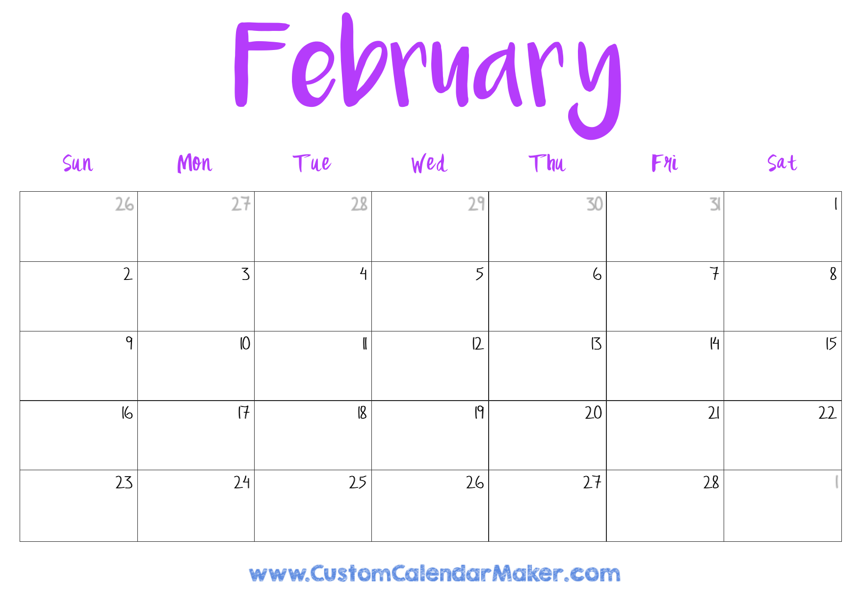 2025 Customizable Calendar Templates Printable