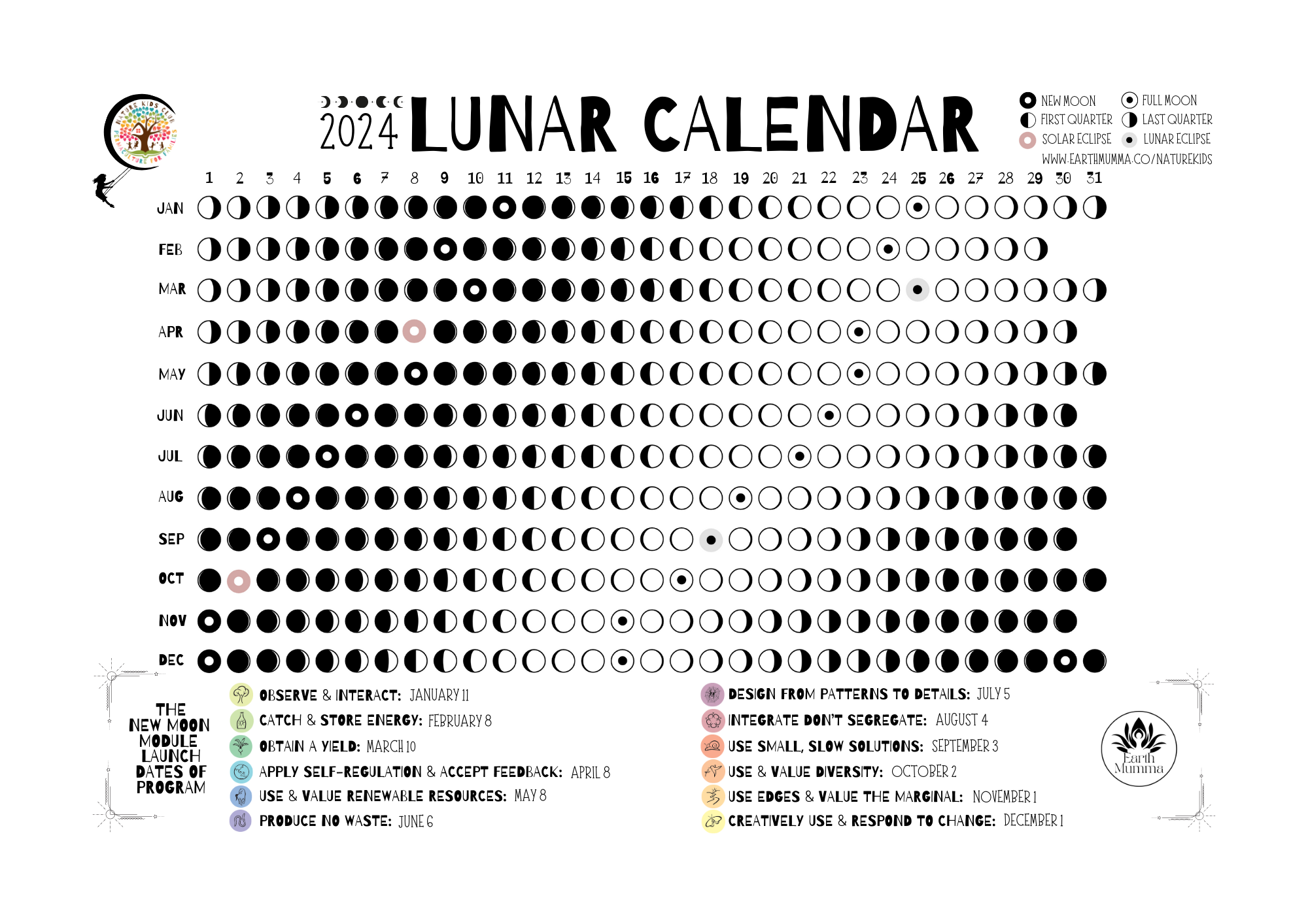 FREE 2024 Lunar Calendar