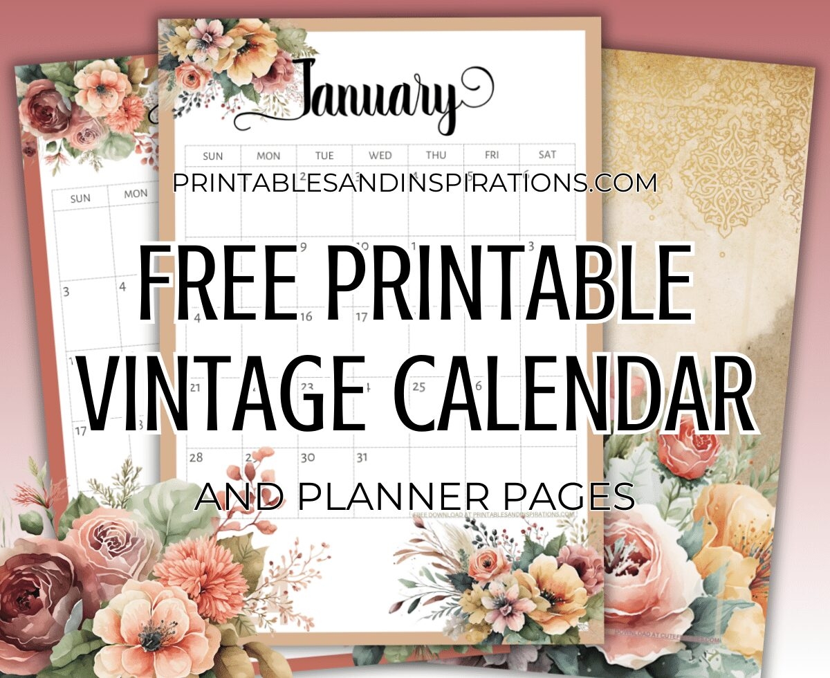 Free Monthly Printable 2025-2026 Calendar