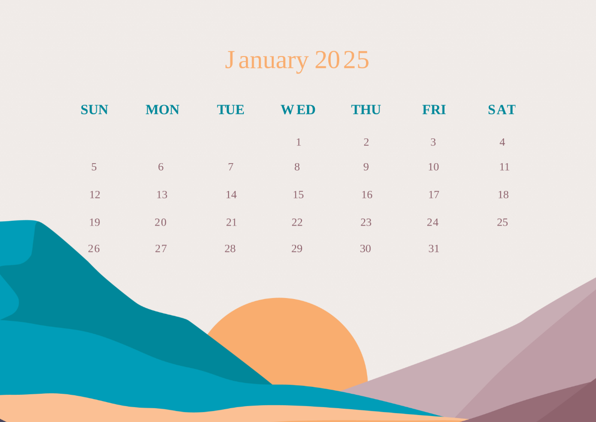 Printable Full Calendars 2025 Creative Usa Monthly