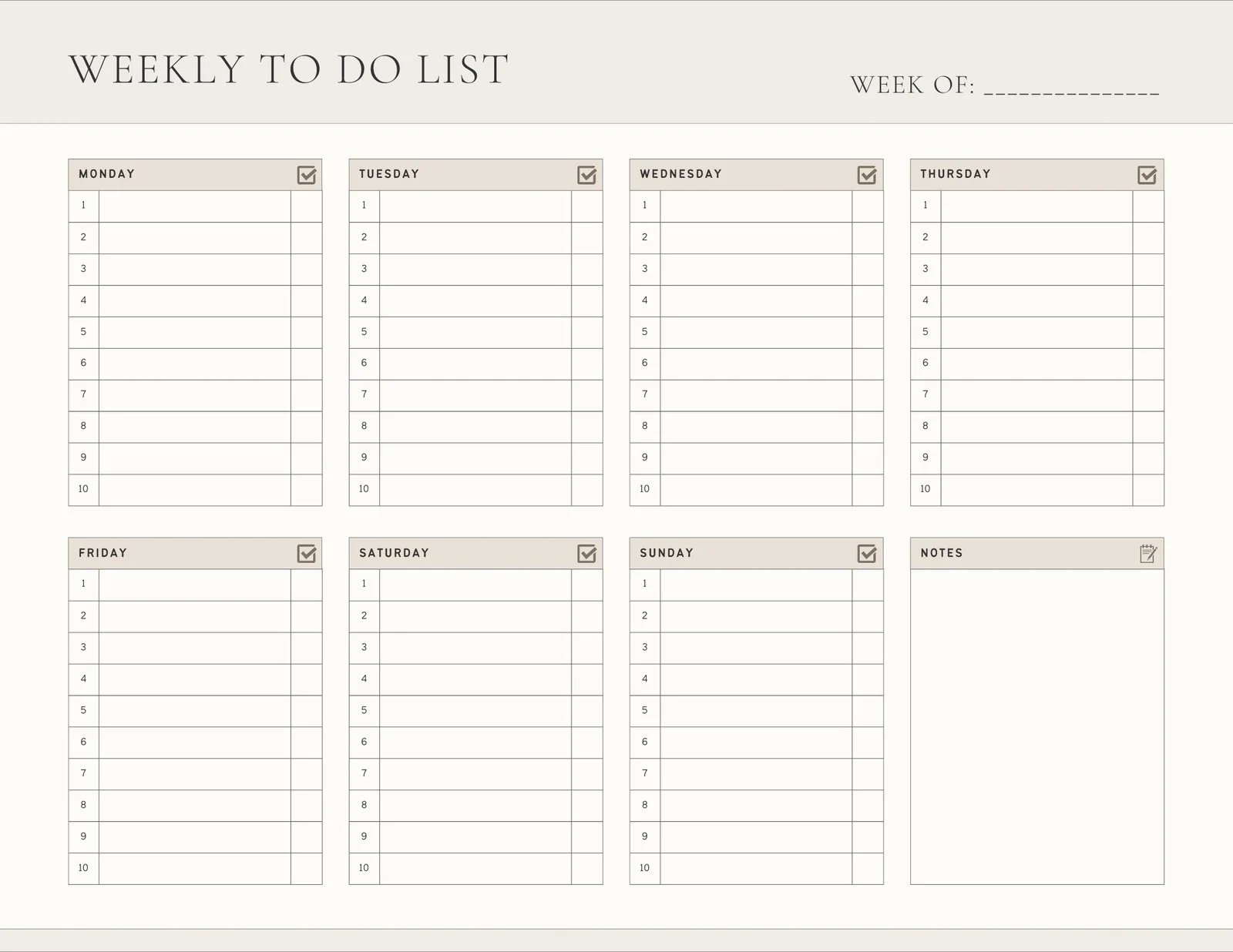 Free And Customizable To Do List Templates