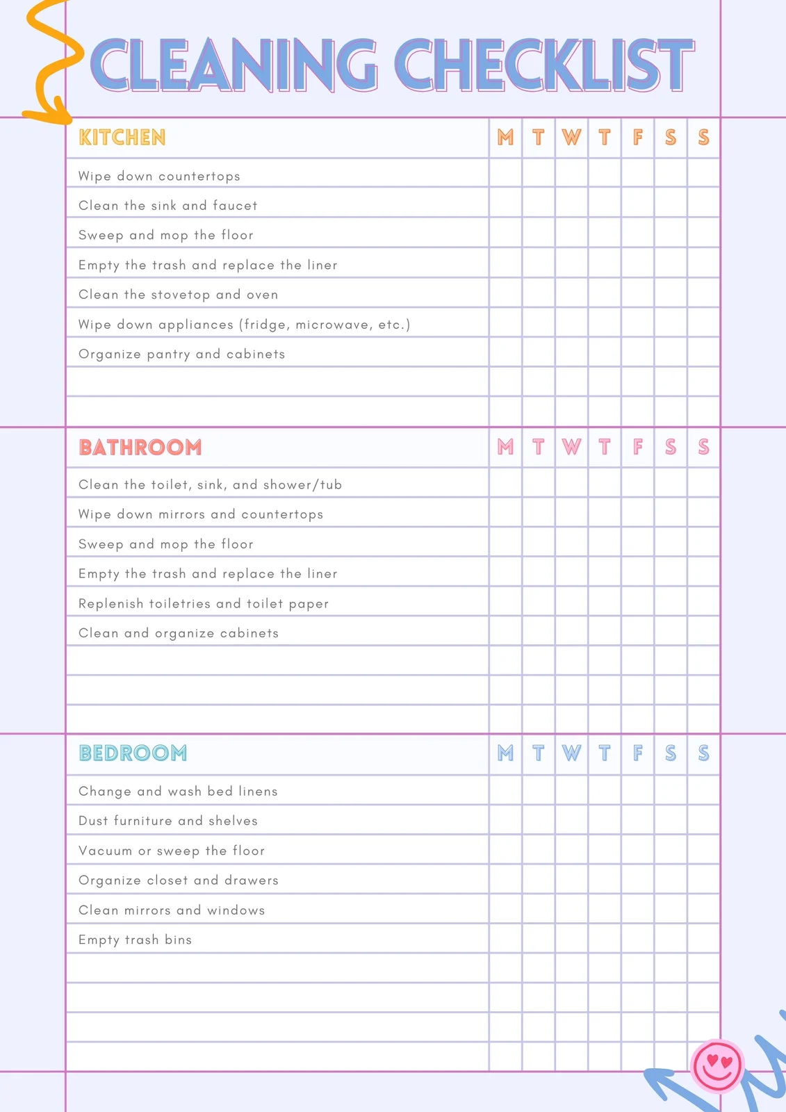 Free Custom Downloadable Checklist Templates Canva