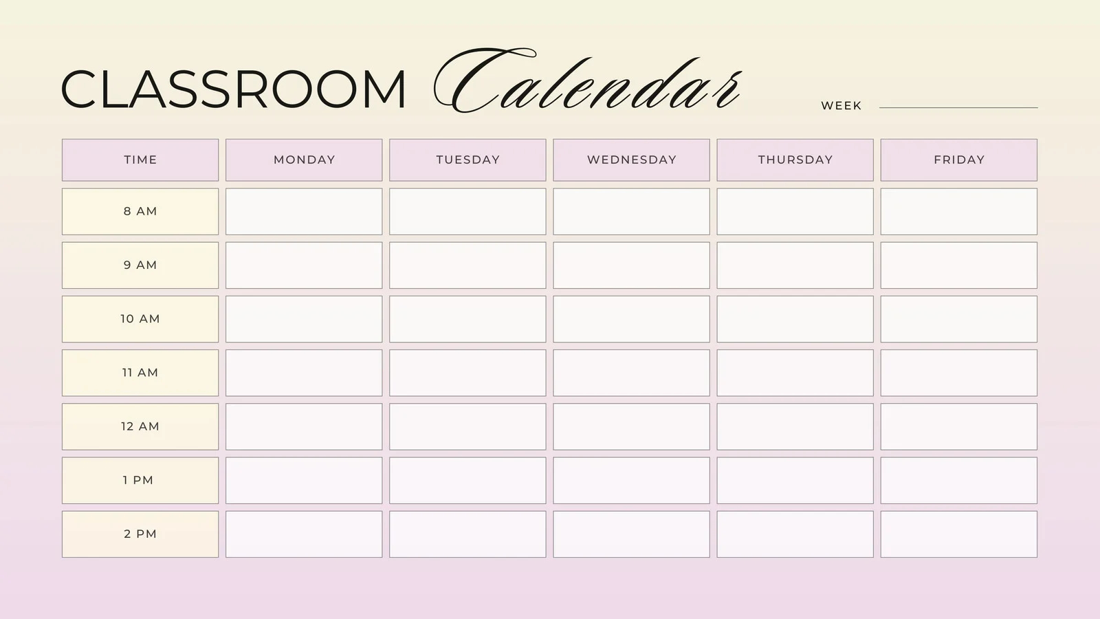 Free Custom Printable Classroom Calendar Templates Canva