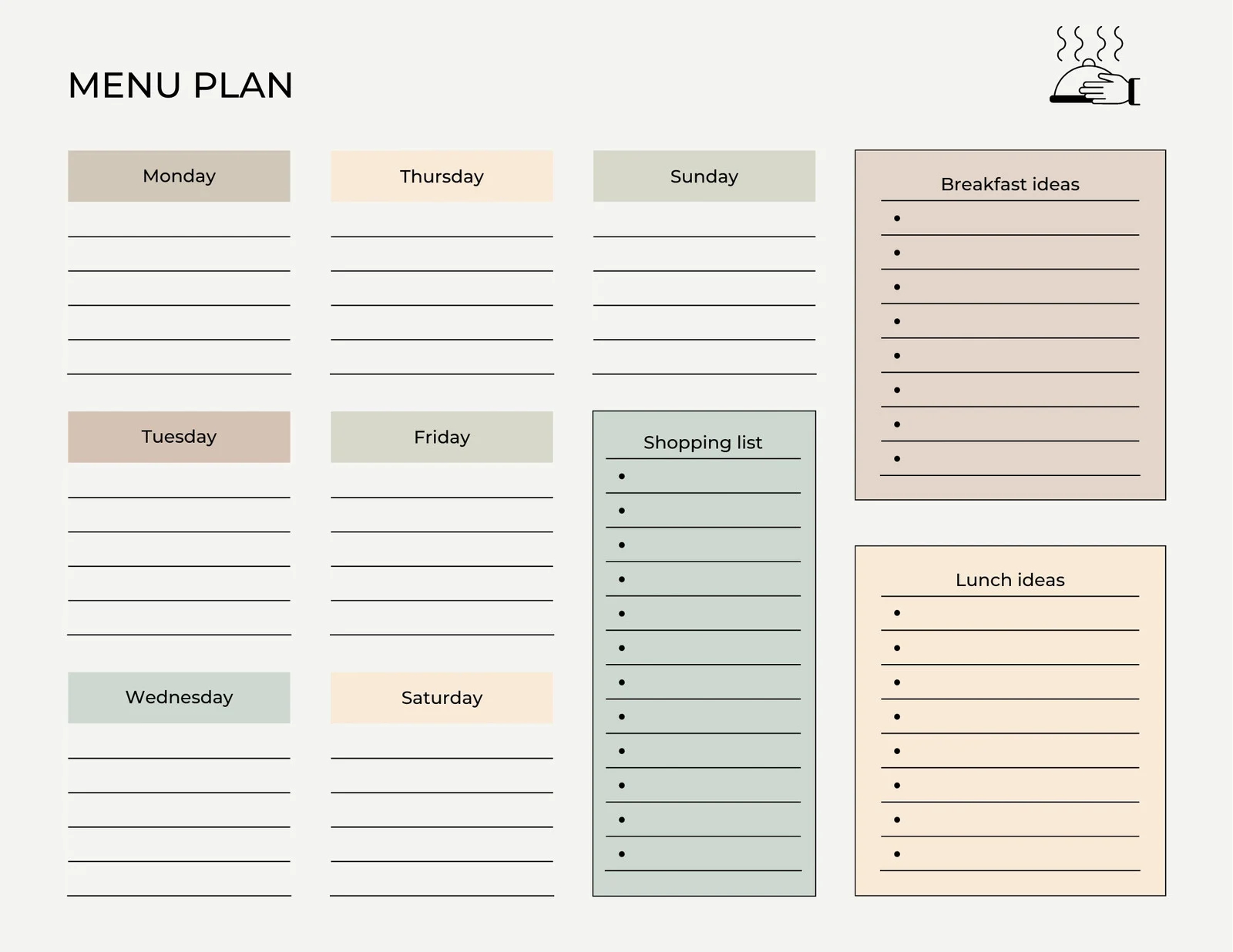 Free Printable Meal Planning Calendar