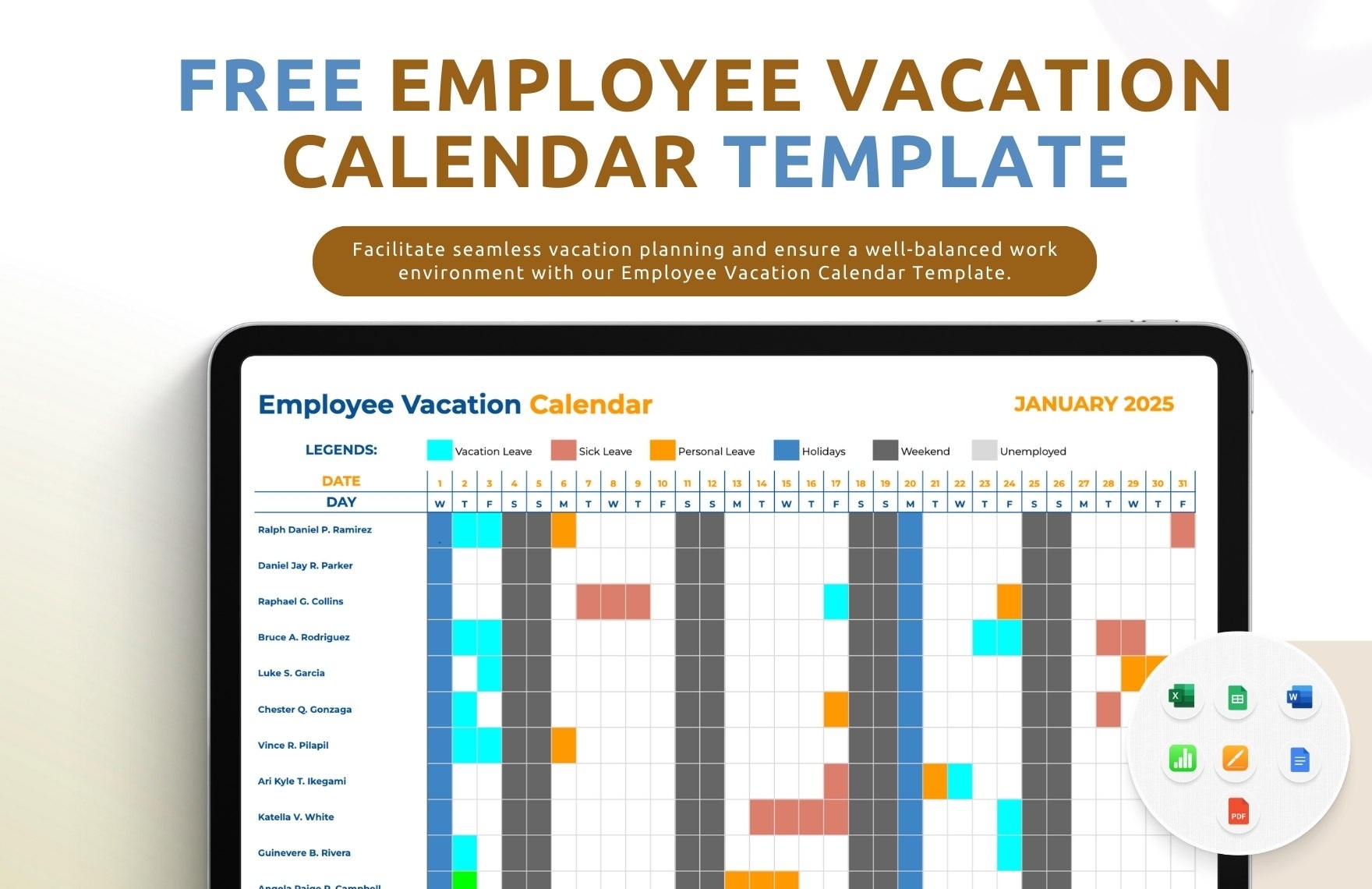 Free Editable Calendar Templates In Apple Pages To Download