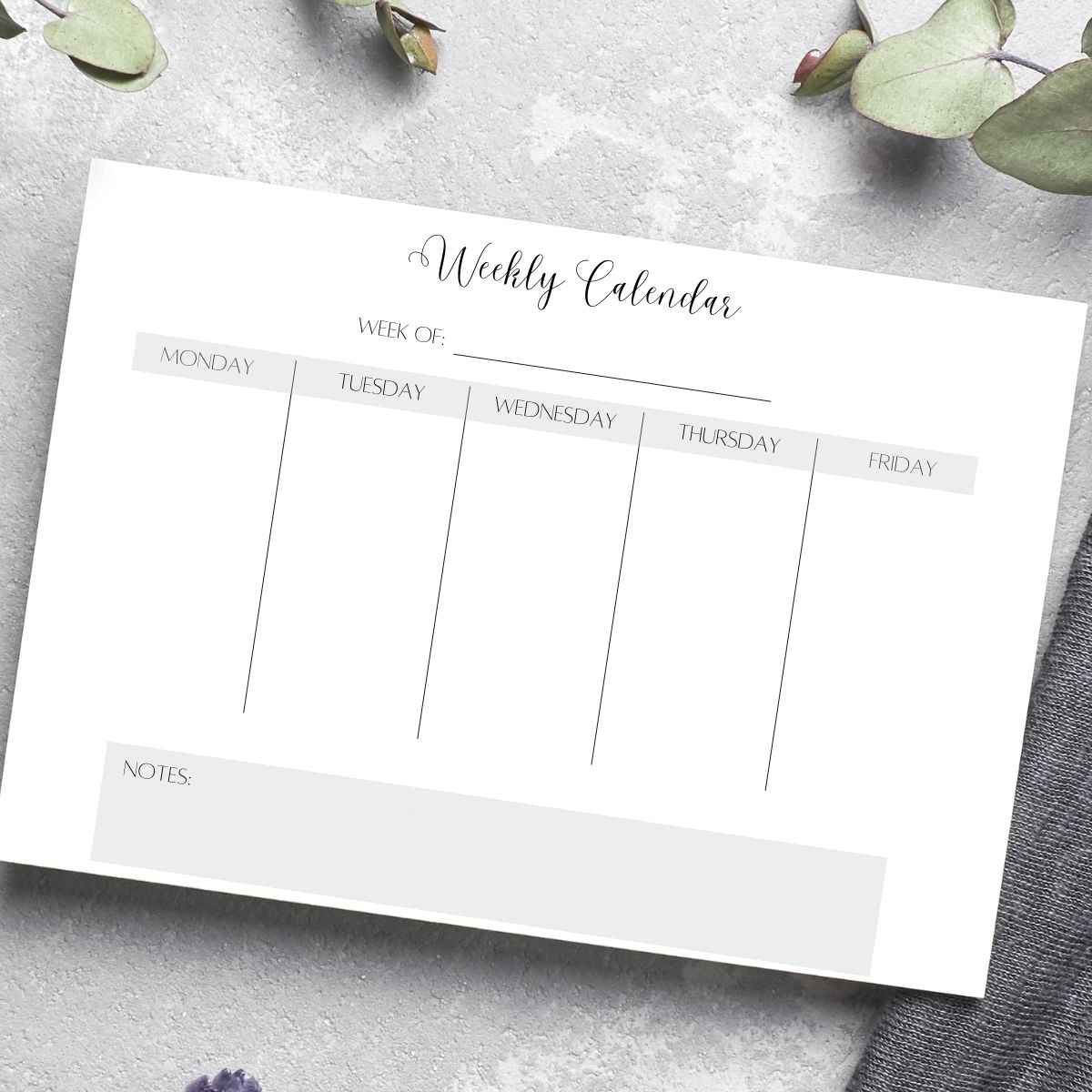 Printable Blank Calendar Monday To Friday Printable Blank Calendar Monday To Friday