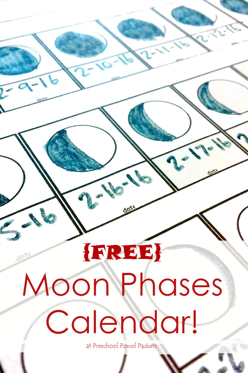 FREE Moon Phase Tracking Printable 