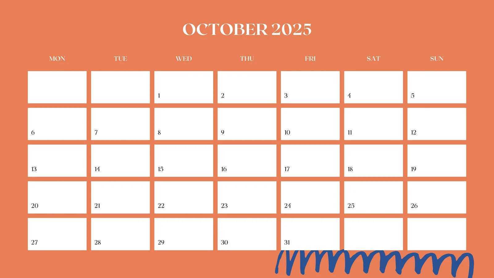 Free Preschool October Calendar Printables 2025