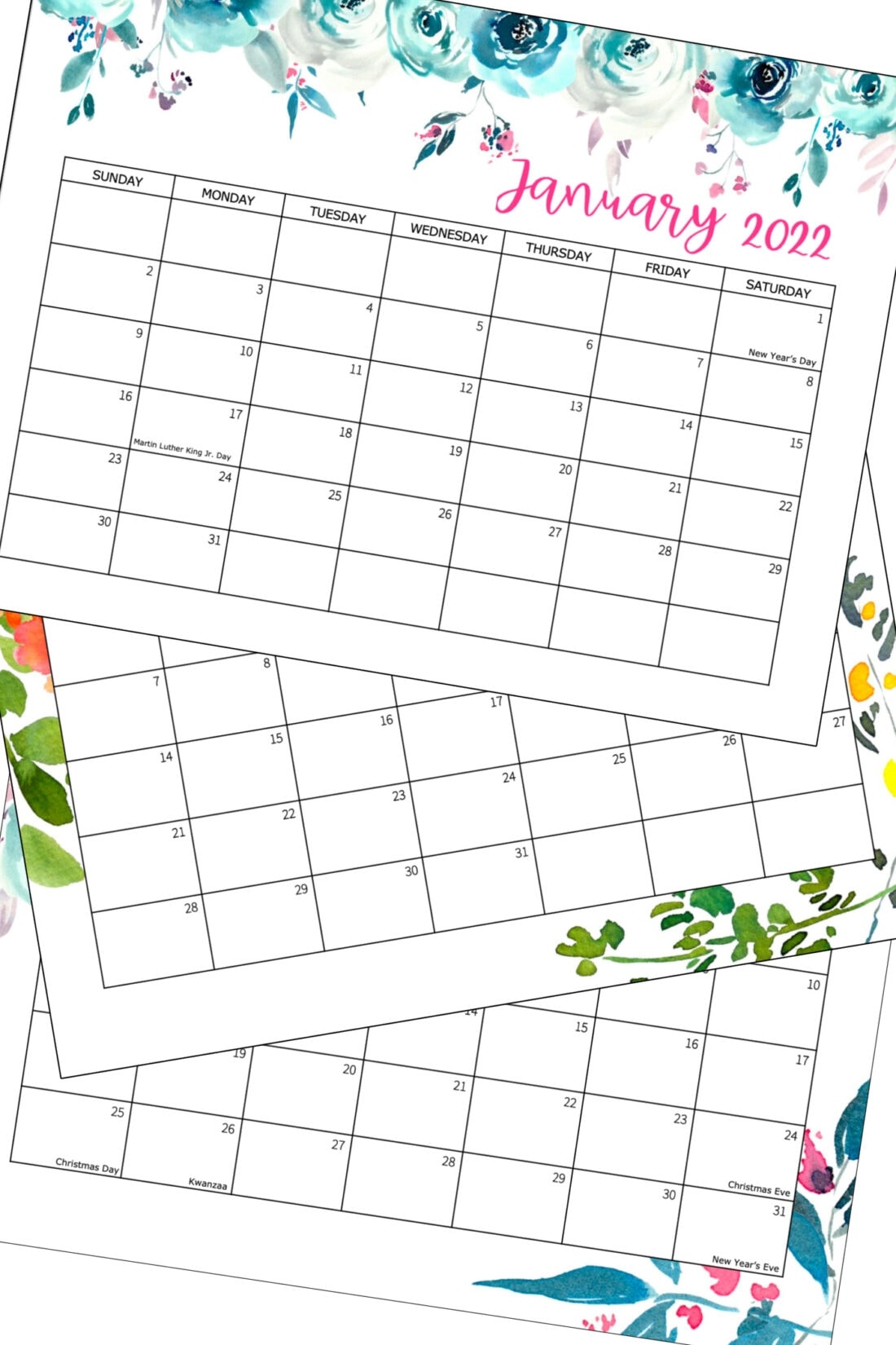 Free Printable 2022 Calendar Crafts By Amanda