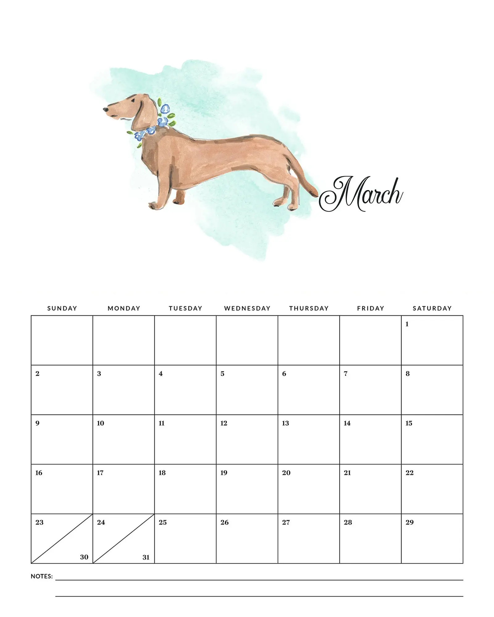 Free Printable 2025 Watercolor Dog Calendar The Cottage Market Free Printable 2025 Watercolor Dog Calendar The Cottage Market