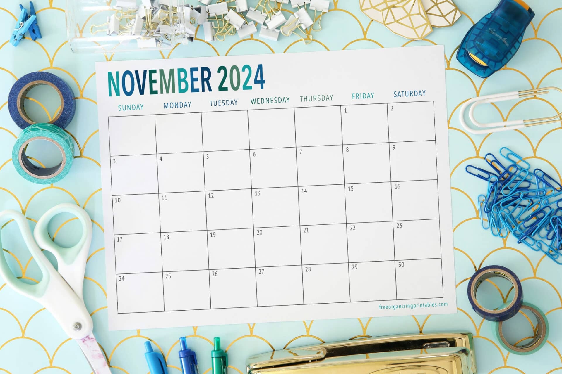 Free Printable Calendar 2024 Free Organizing Printables