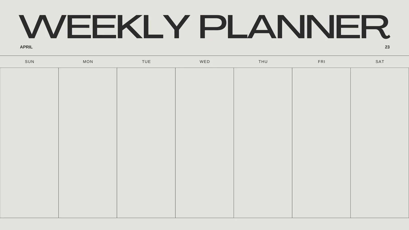 Free Printable Blank Weekly Calendar Printable