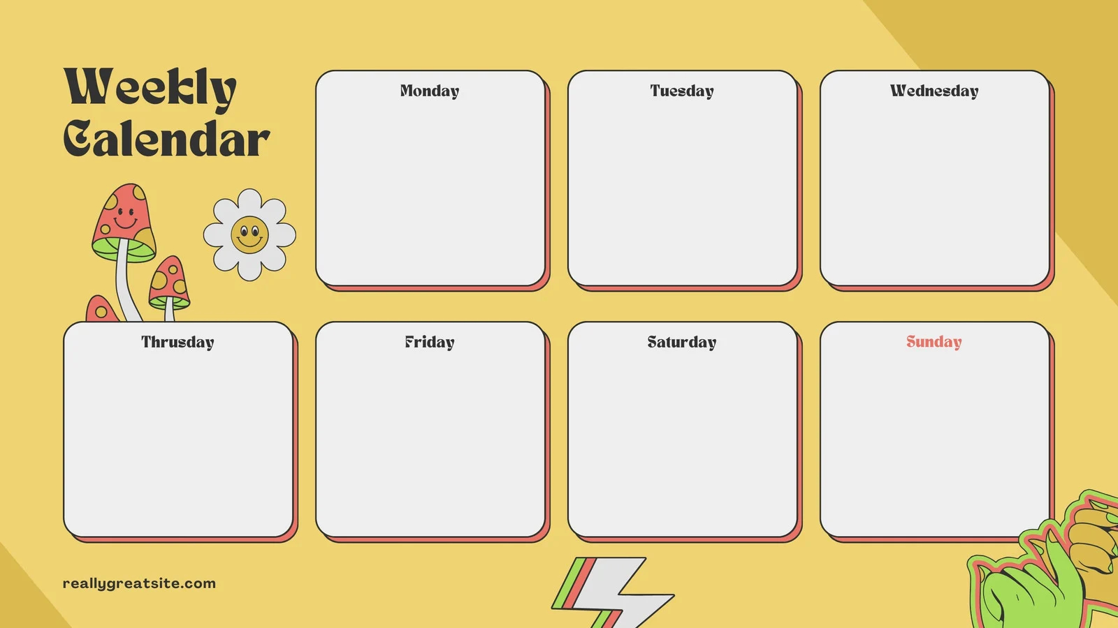 Free Printable Customizable Weekly Calendar Templates Canva