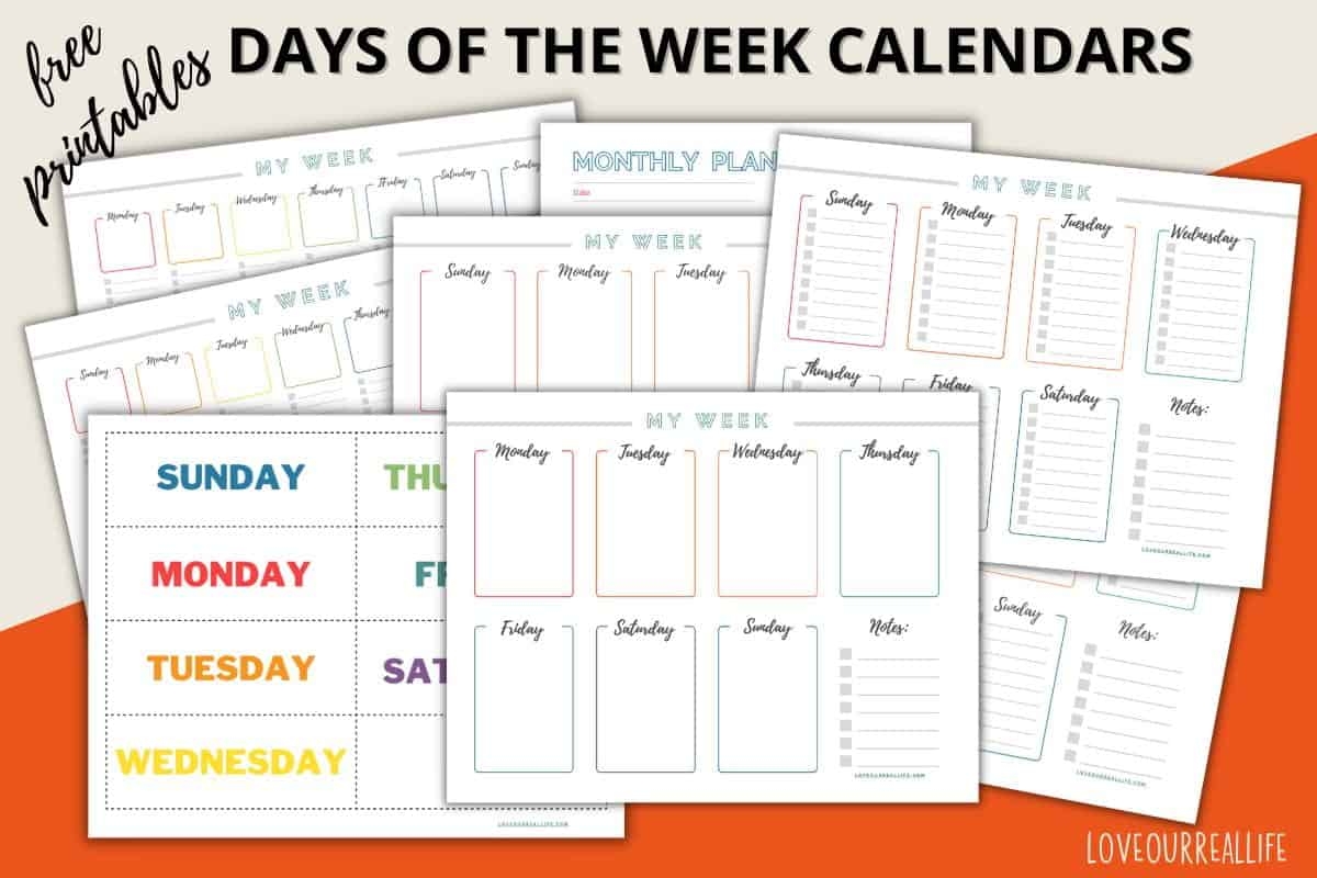 Preschool Calendar Template Printables