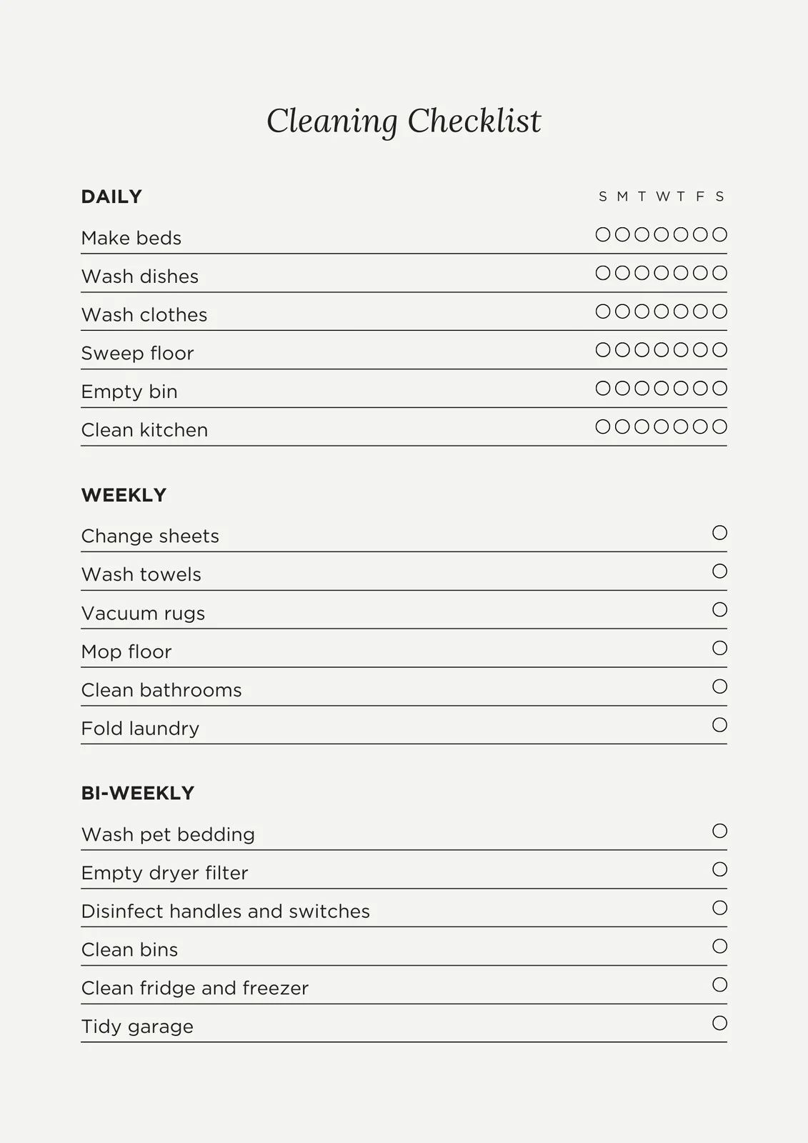 Free Printable Editable Daily Checklist Templates Canva