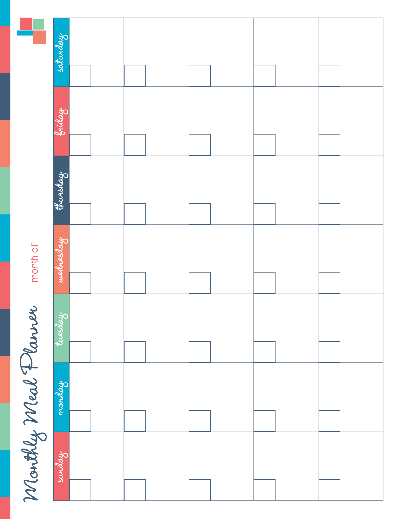 Free Printable Meal Planner Kitchen Set Frugal Mom Eh 