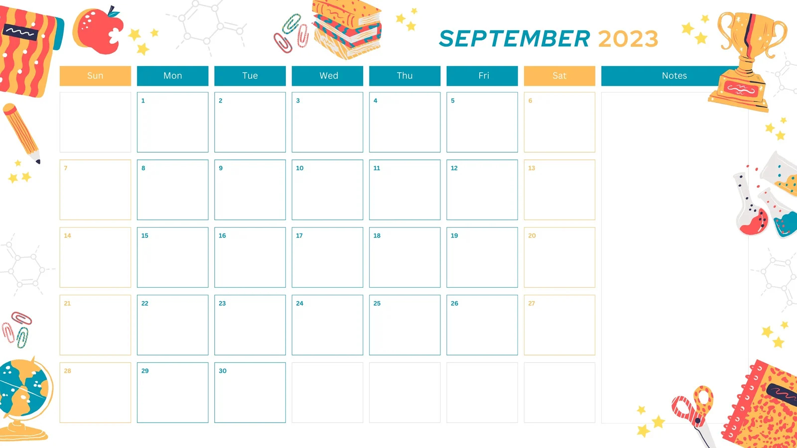 Free Printable September 2025 Calendar Templates Canva