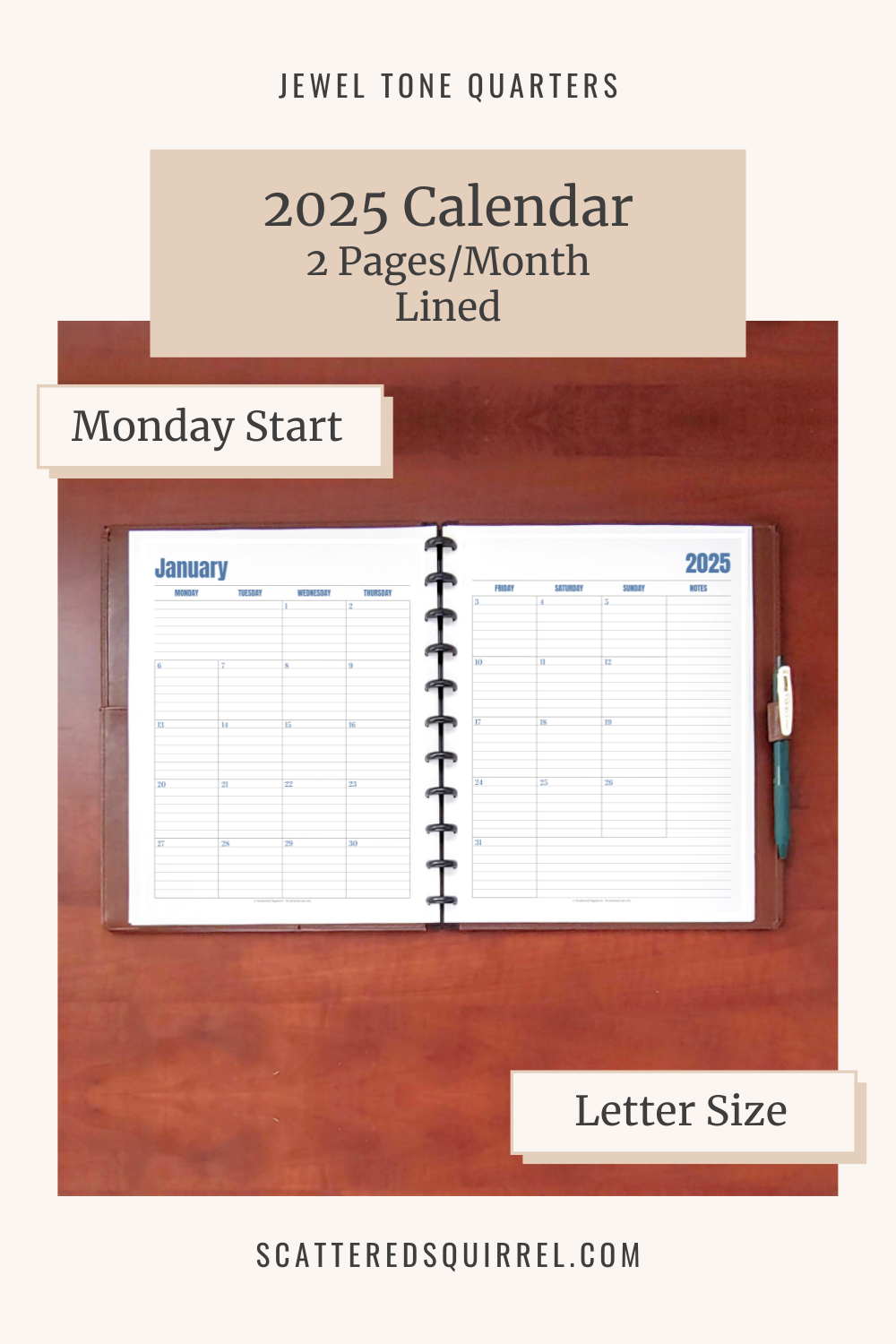 Get Your 2025 Calendars Now Scattered Squirrel