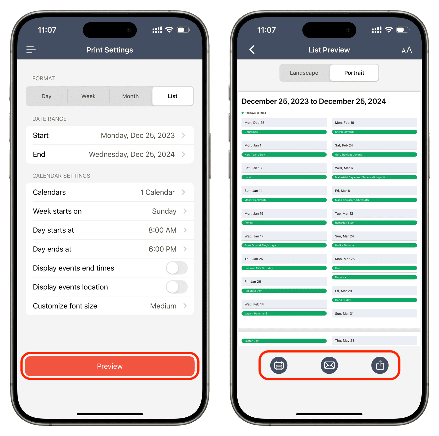 How To Print Save Or Share Your Calendar As PDF On IOS And Mac