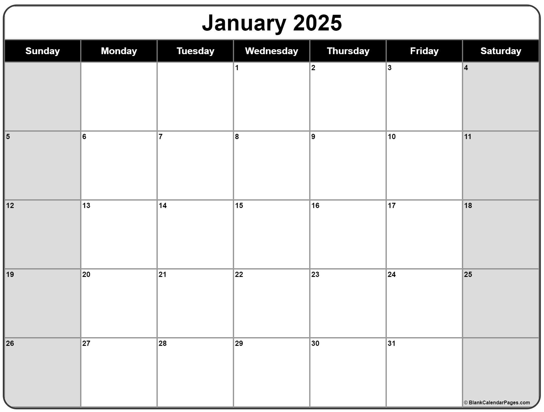 2025 Printable Calendar By Month Printable Free