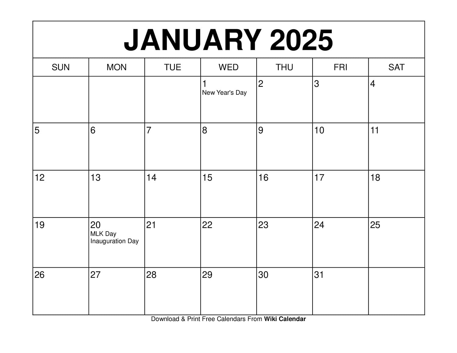Free Printable 2025 Liturgical Year Calendar