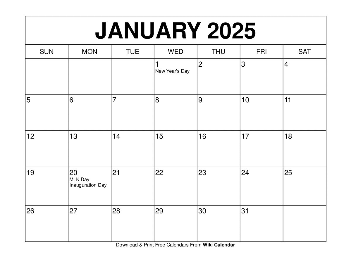 Printable Christian Calendar 2025