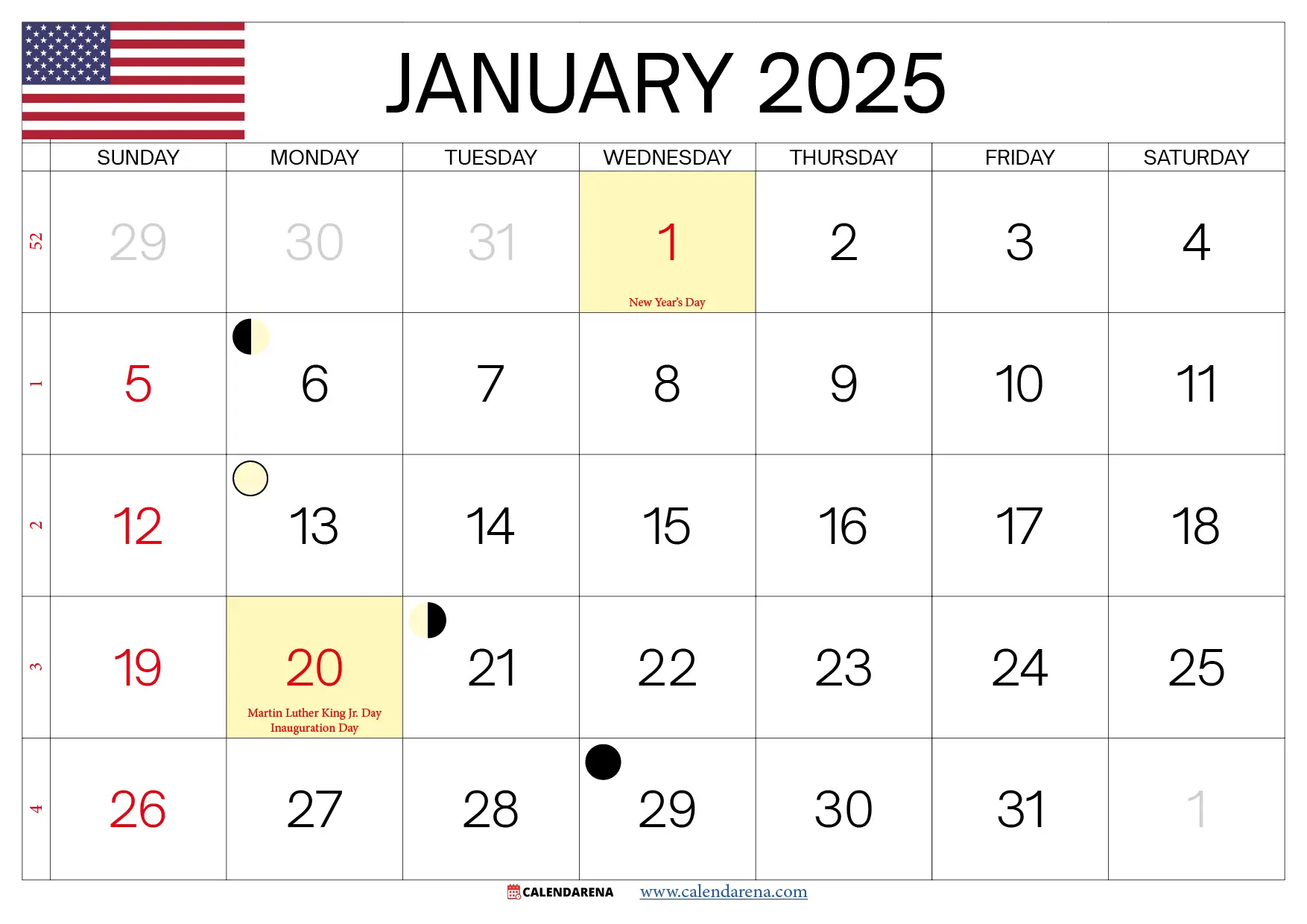 2025 Calendars Printable Free