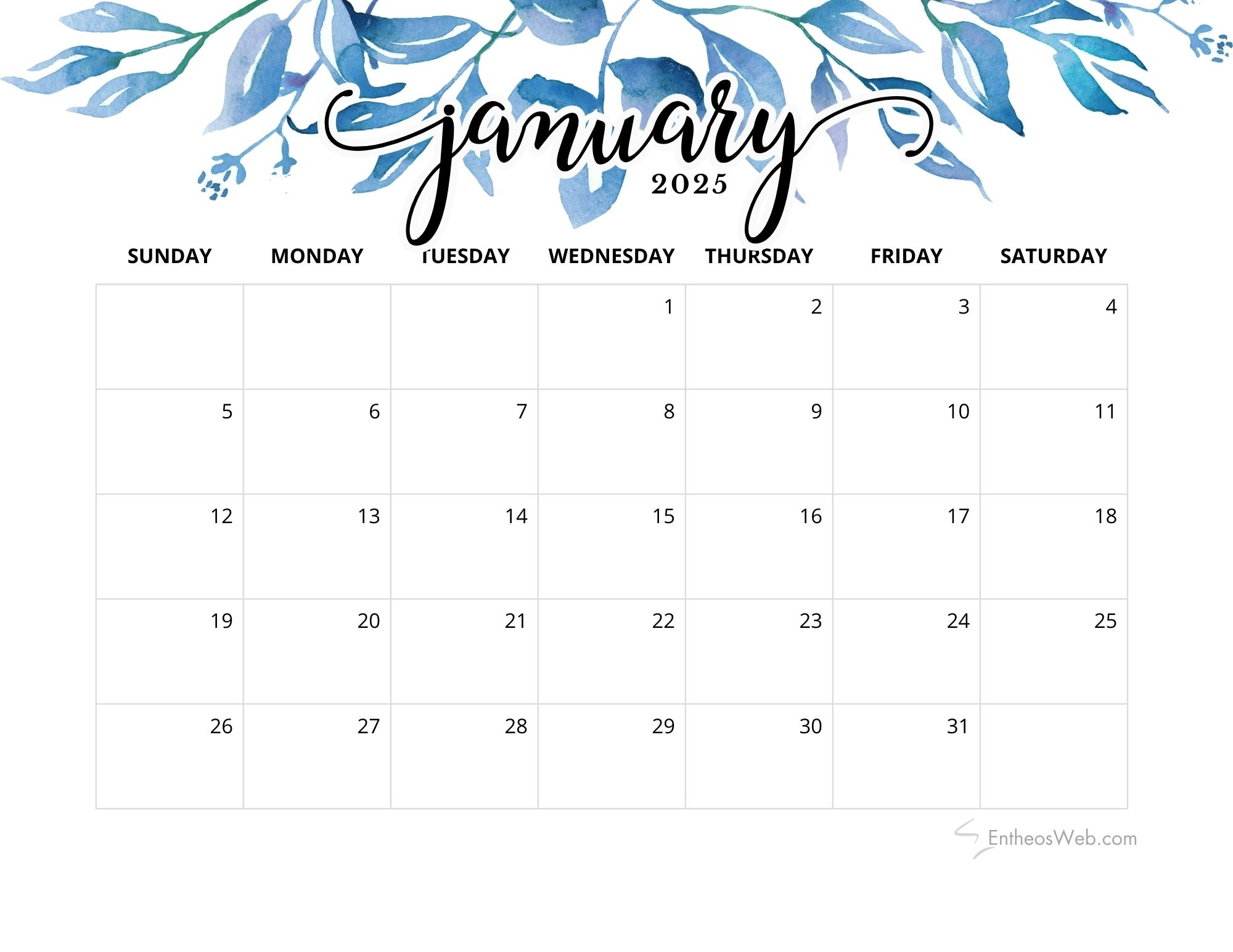 Free Printable Calendar Planners 2025