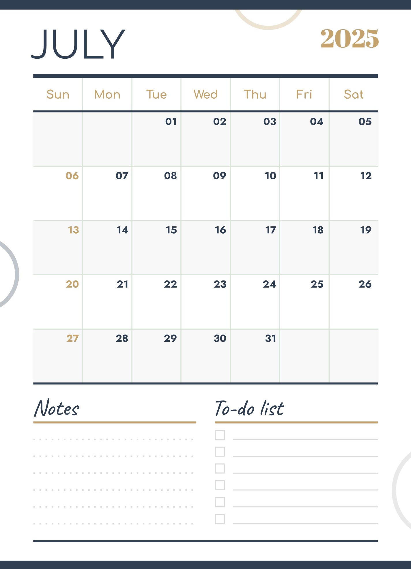Free Printable Calendar July 2025 Free Printable Calendar July 2025