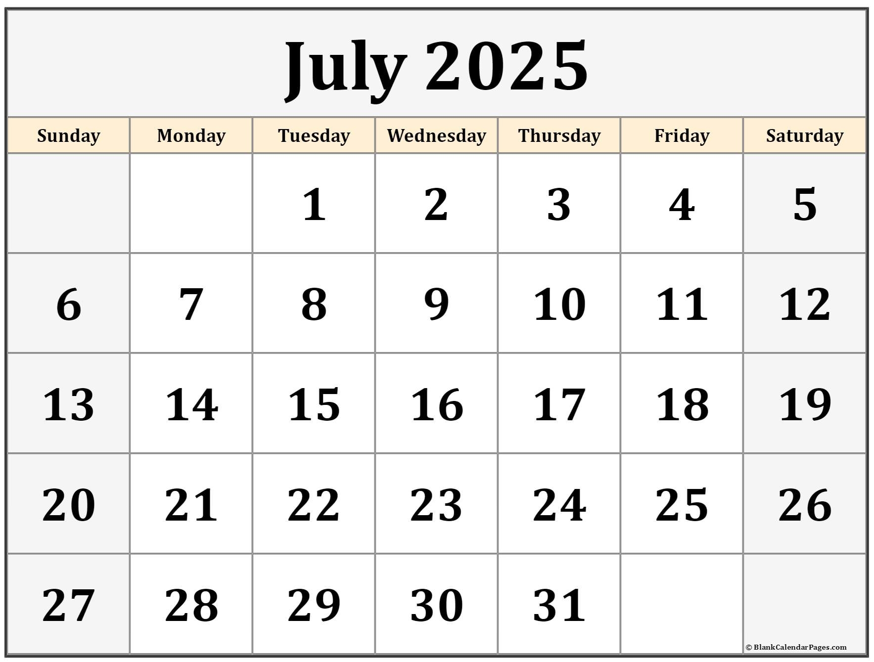 july 2025 calendar free printable calendars