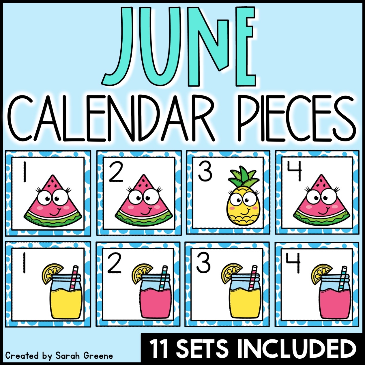 June Calendar Pieces Made By Teachers