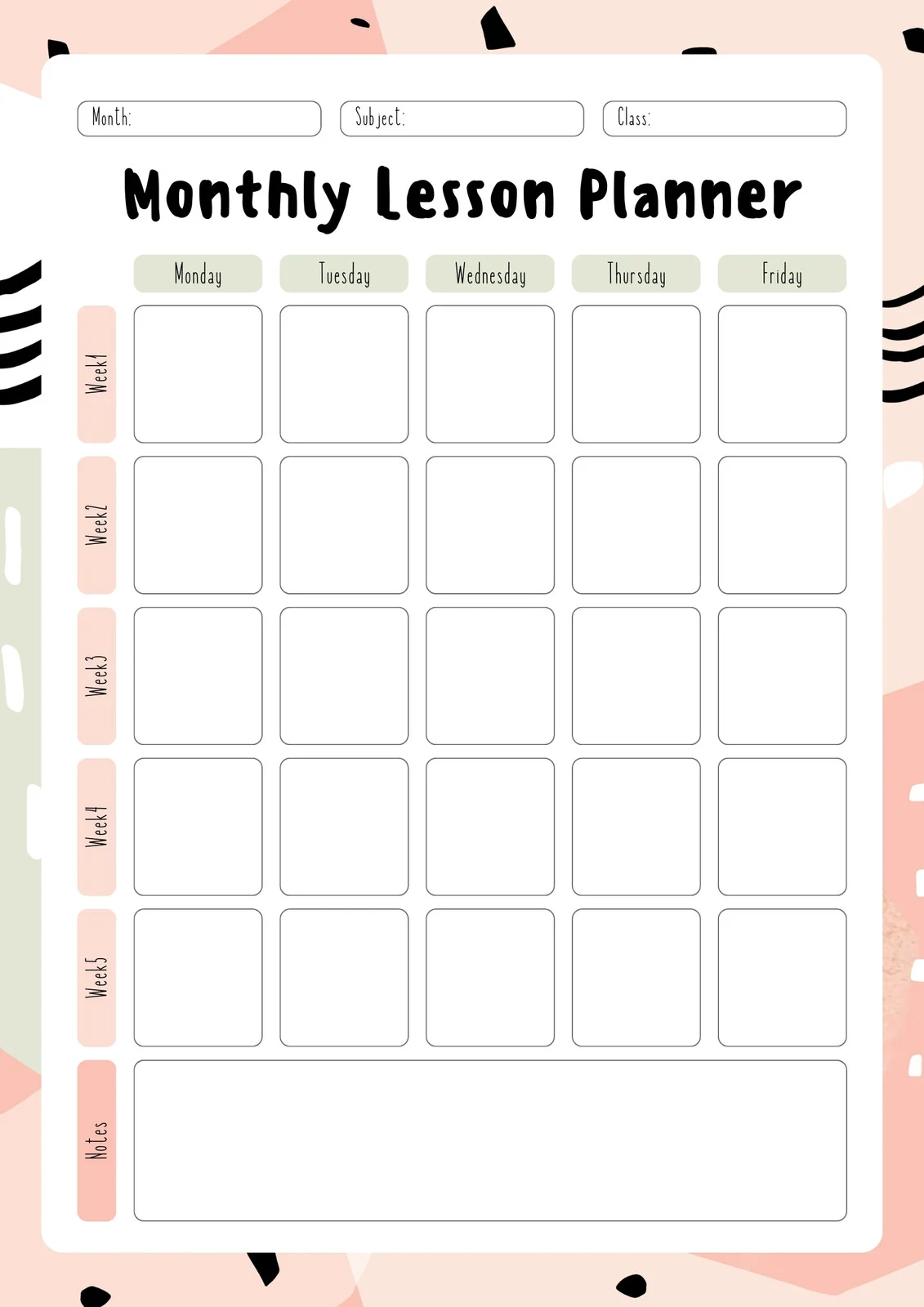 Lesson Plan Templates You Can Customize For Free Canva