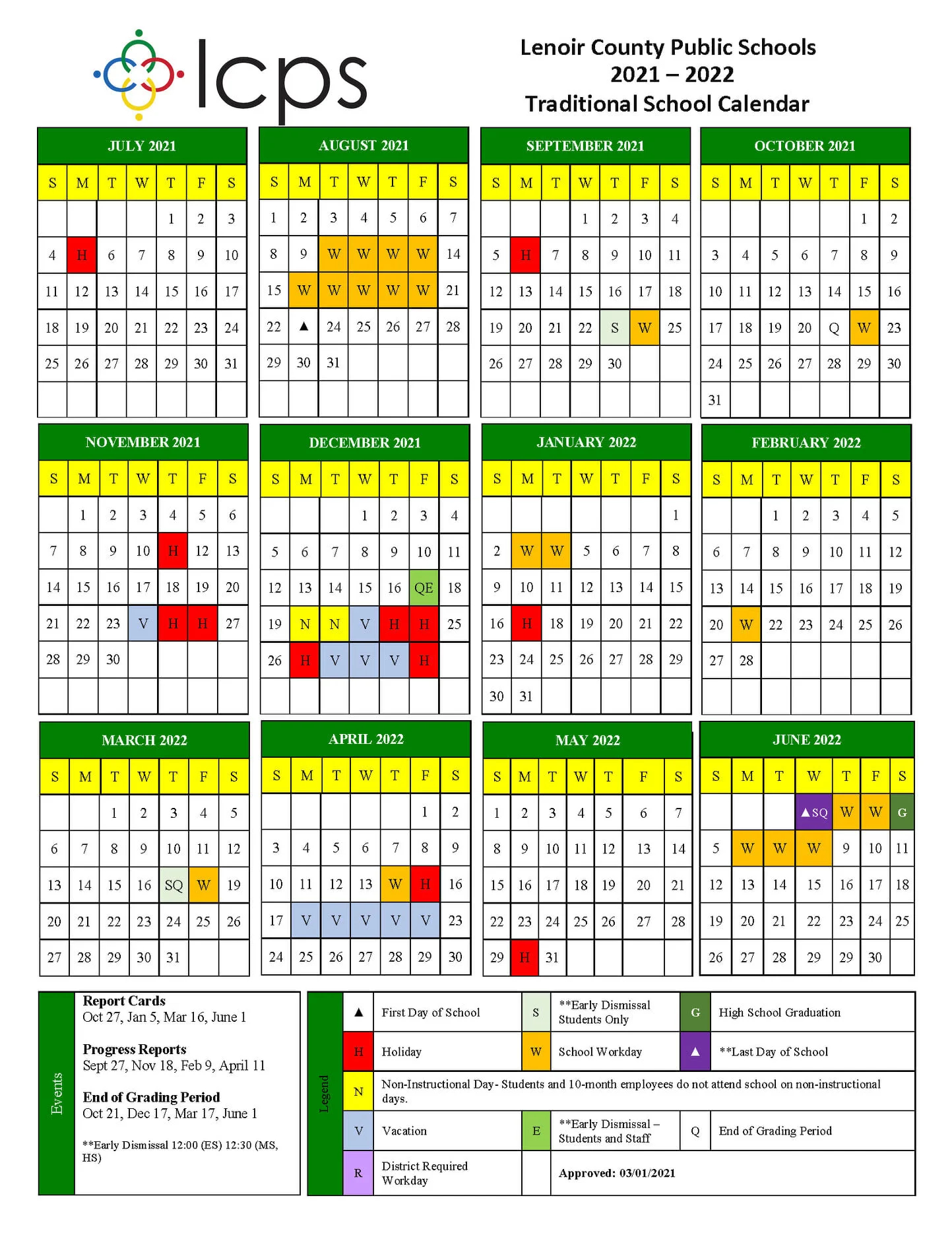 Loudoun County 22 23 Calendar Modern Precision Paperless Calendar