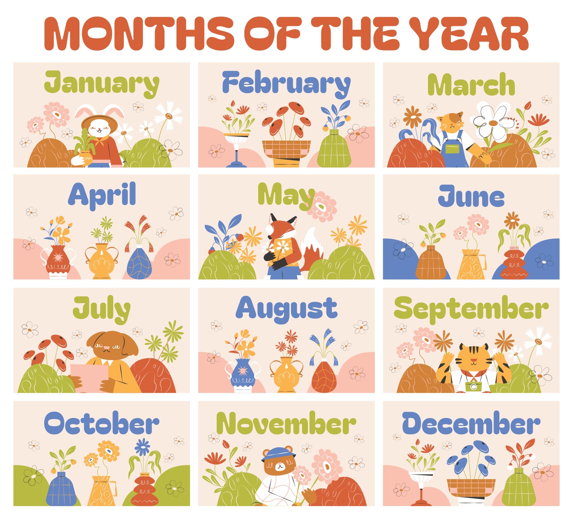 Month Names 13 Free PDF Printables Printablee