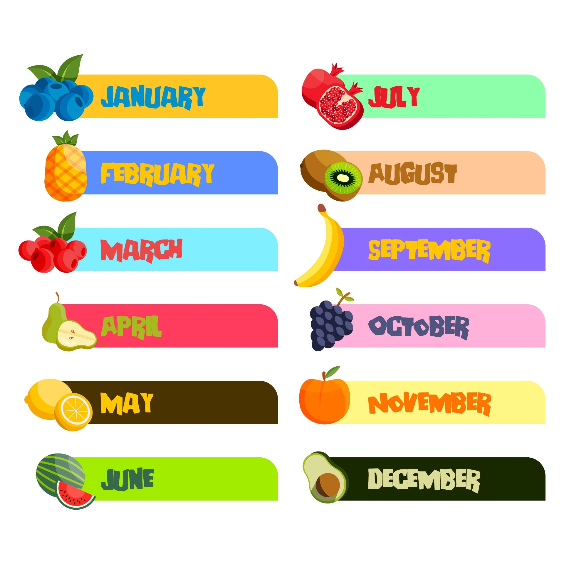 Month Names 13 Free PDF Printables Printablee