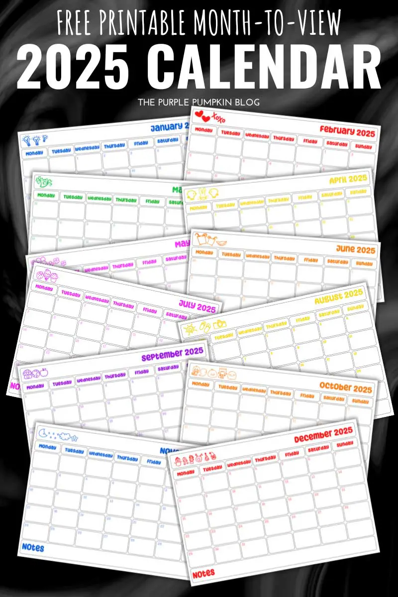 2025 Calendar Printable Uk