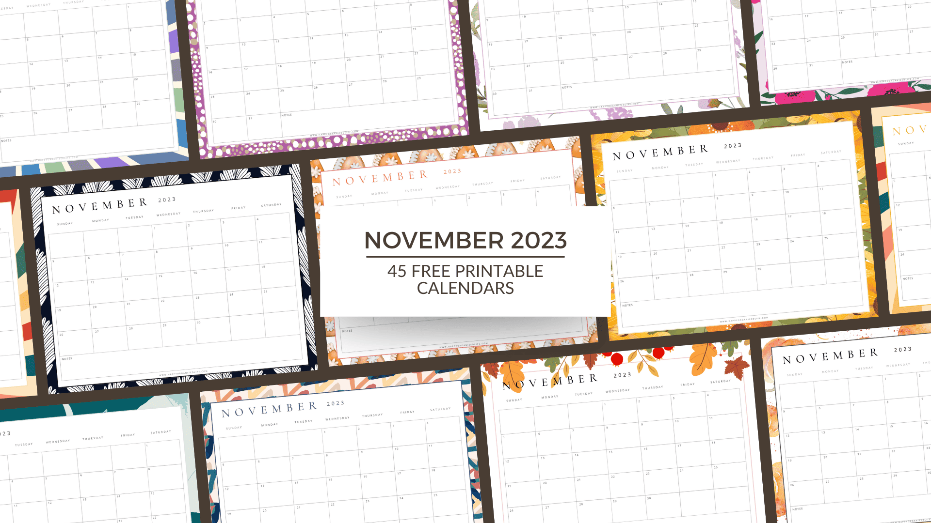 Free Printable Calendar November