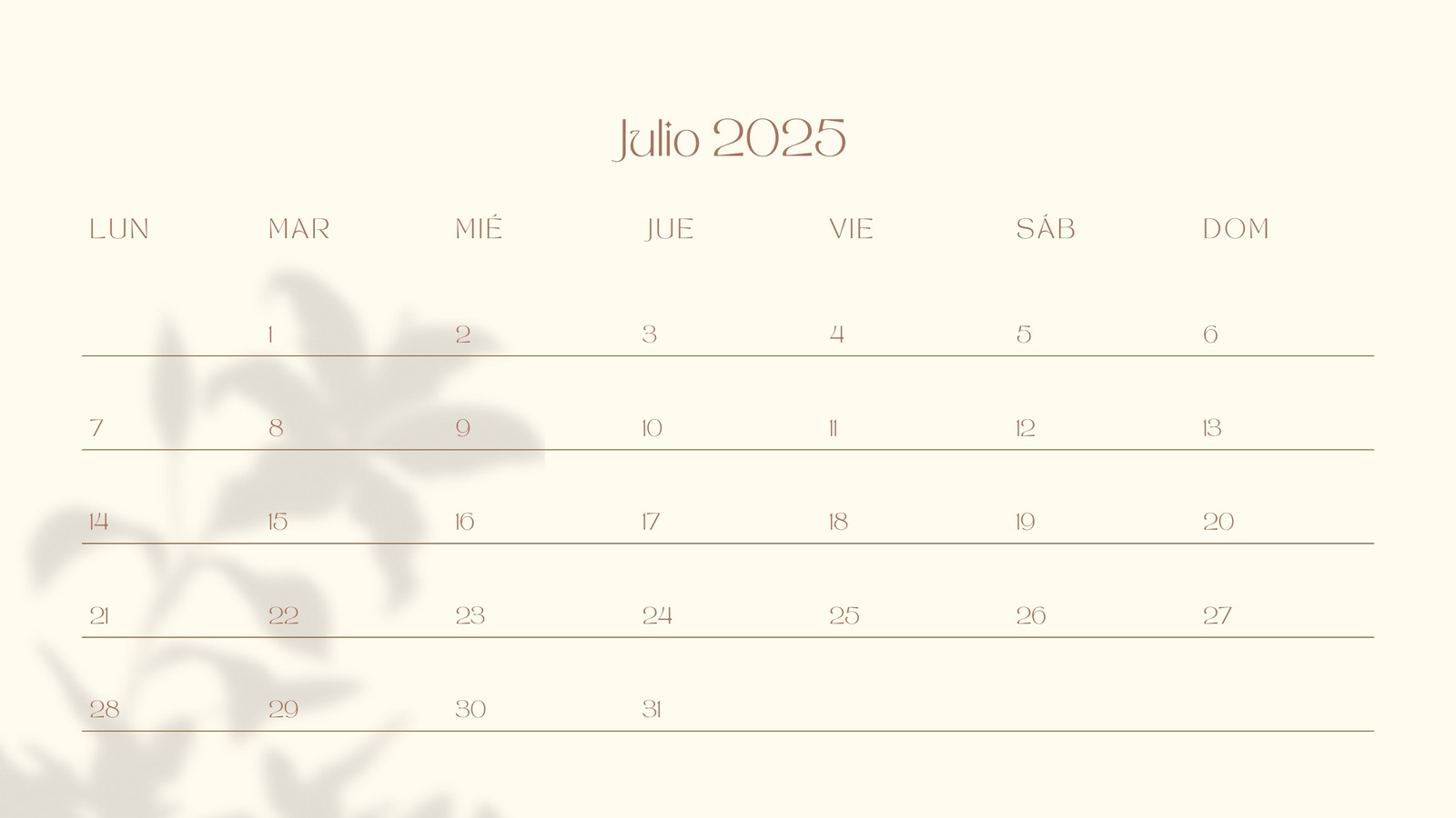 Page 2 Free Printable Custom July 2025 Calendar Templates Canva