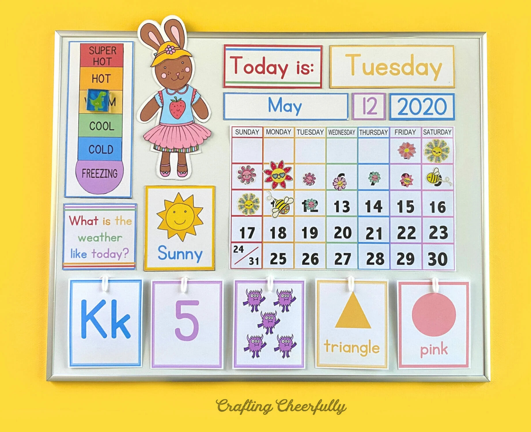 Calendar Printables For Kindergarten