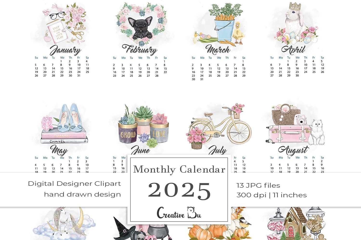Free Printable 2025 Calendar For Girl