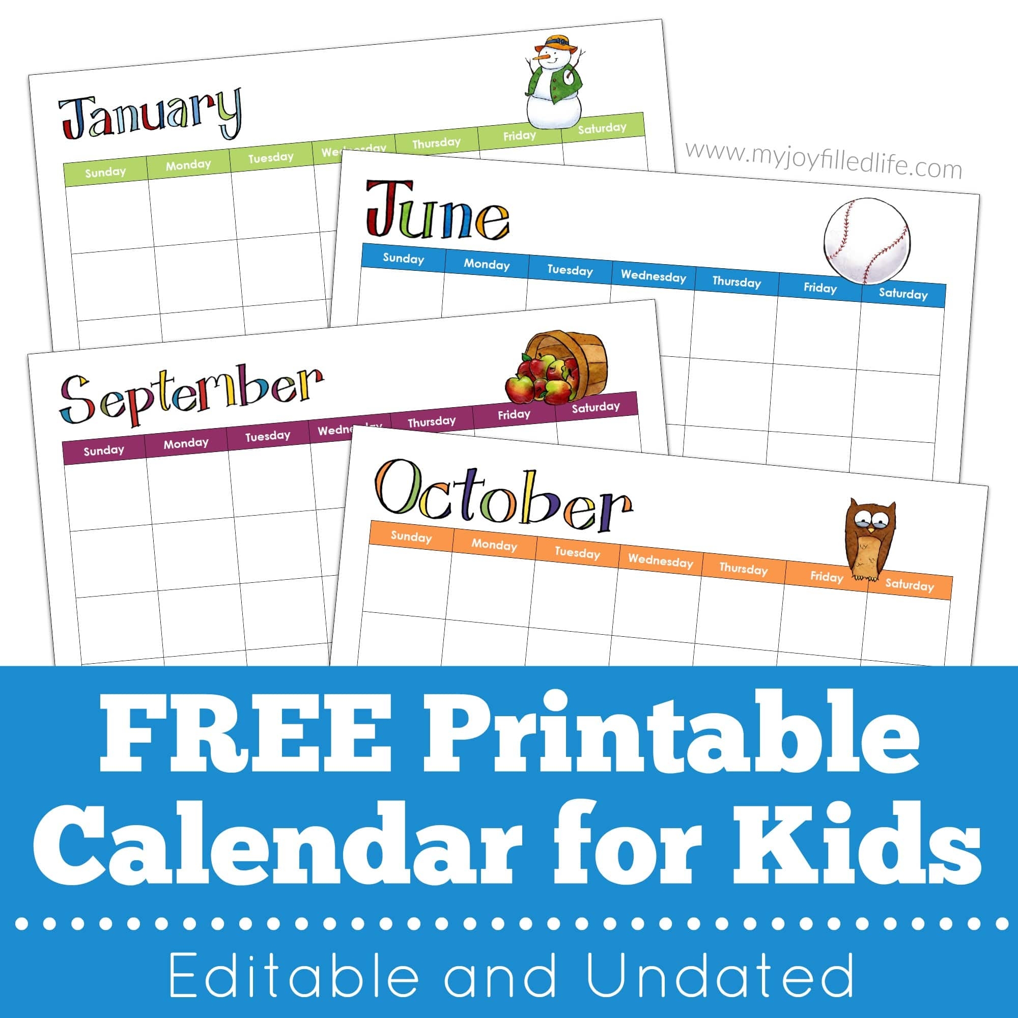 Free Printable Interactive Calendar