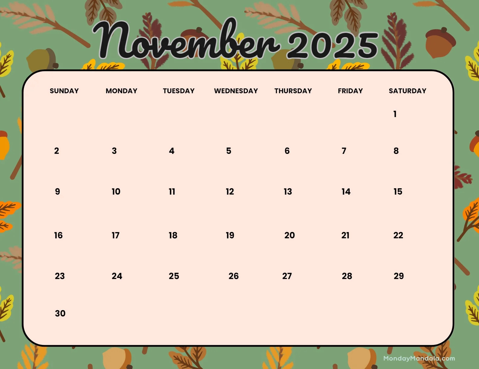 Printable Calendars For 2025 2026 Free PDFs 