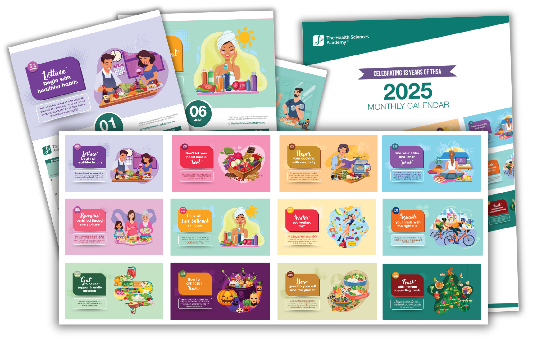 Printable FREE Health And Nutrition 2025 Calendar Wellness Tips And Events The Health Sciences Academy