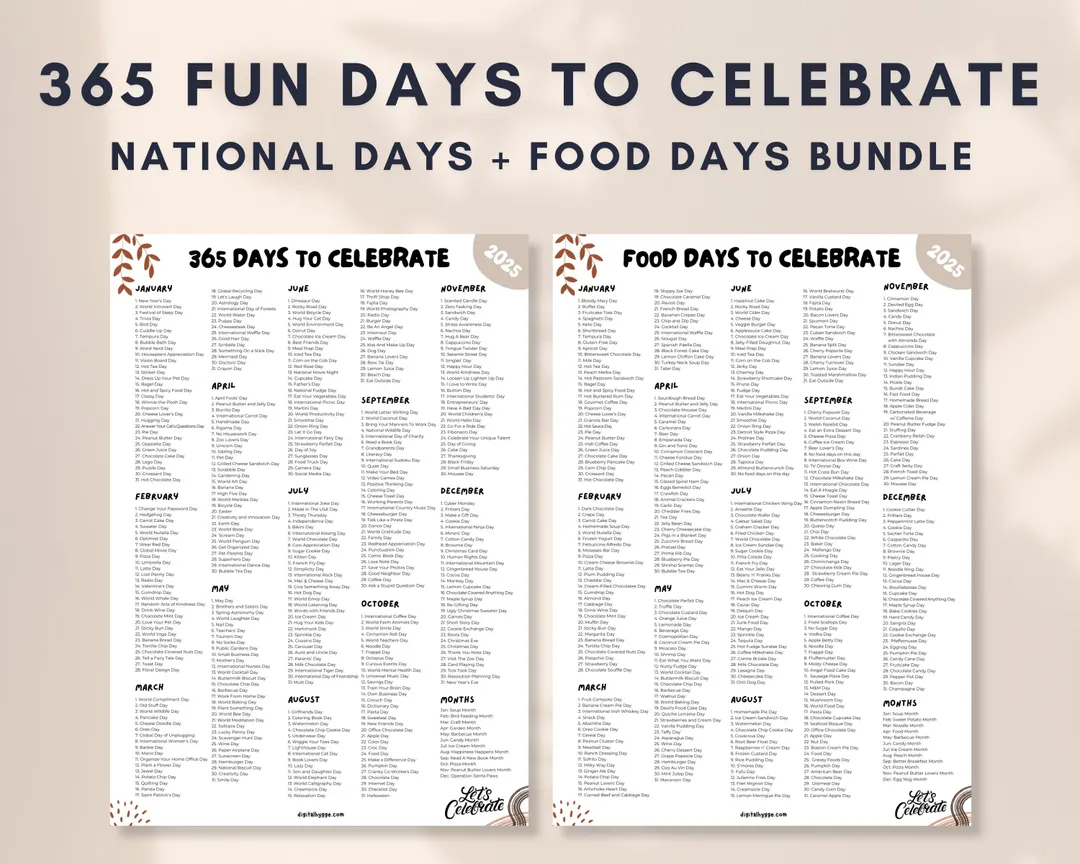 Printable Calendar Of Fake National Holidays