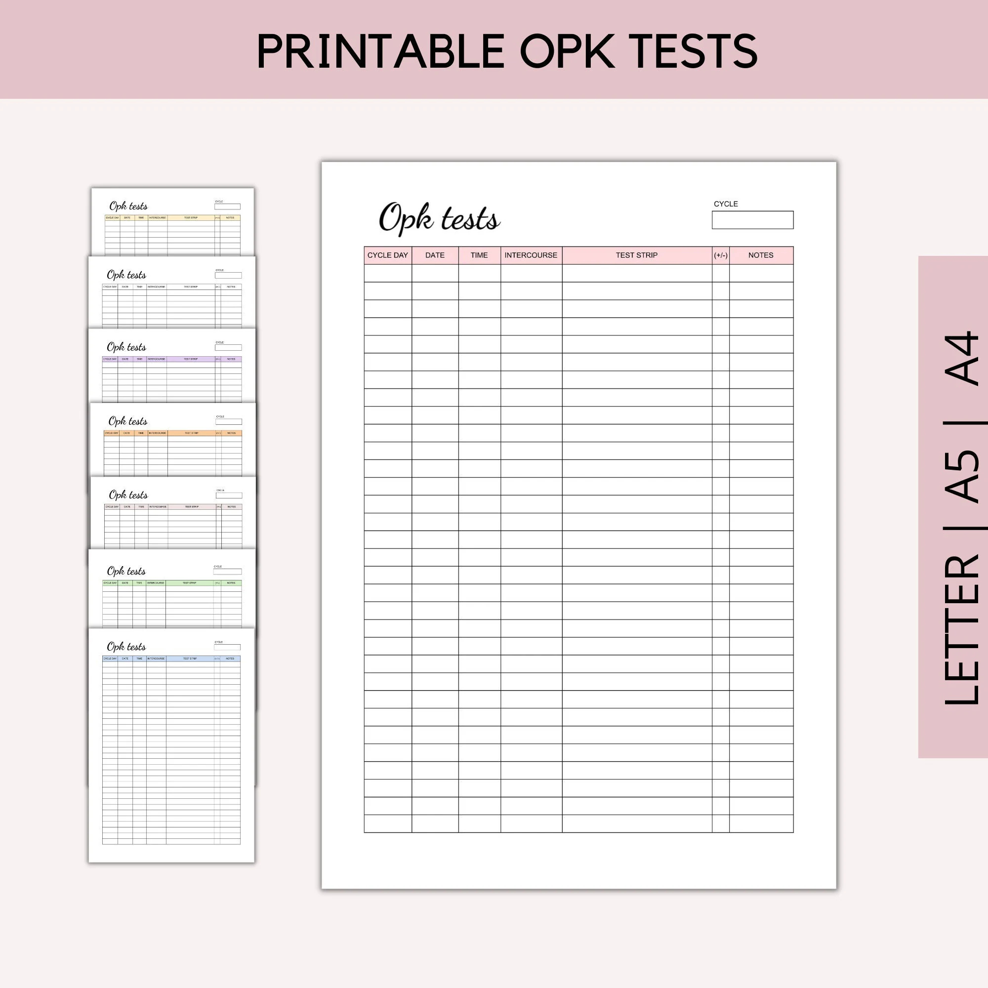 Printable Ovulation Tracking Calendar Printable Ovulation Tracking Calendar