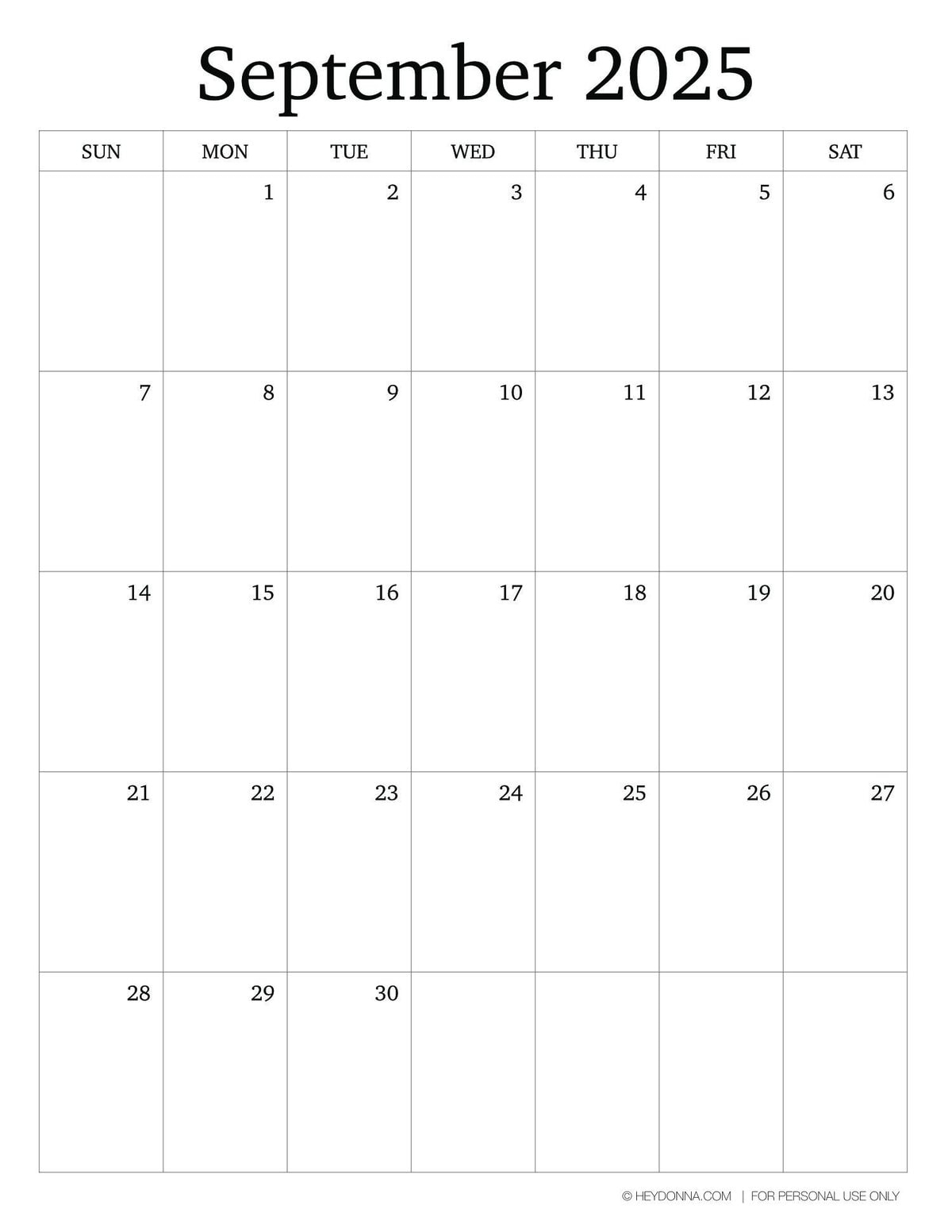 Free Printable Hourly Calendar 2025