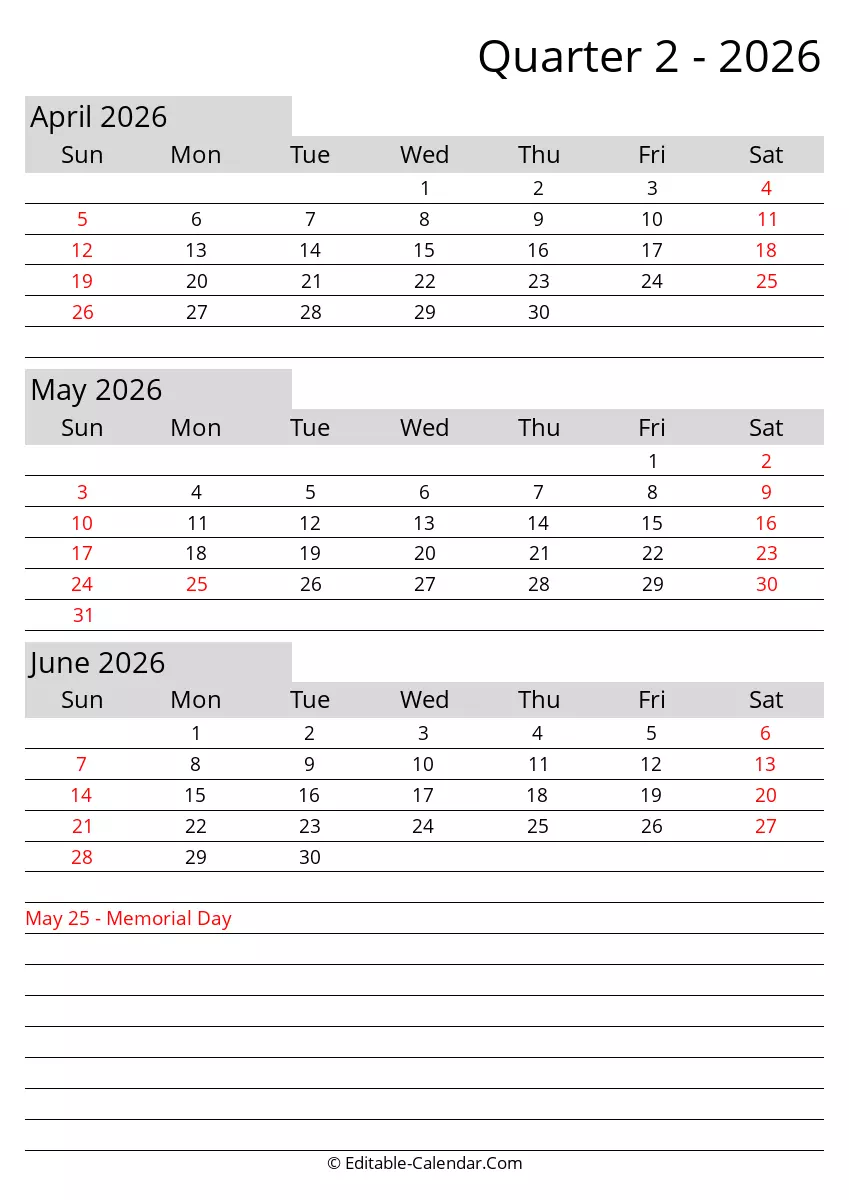 June 2026 Calendar With Holidays Printable