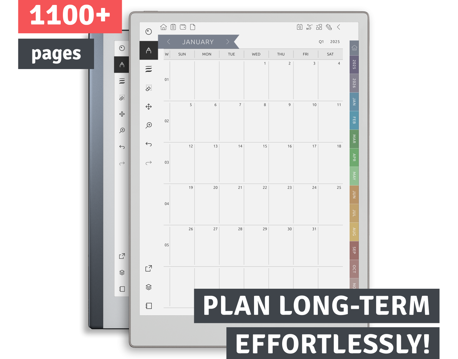 ReMarkable Monthly Calendar 2025 2026 Get Your Planner Template PDF