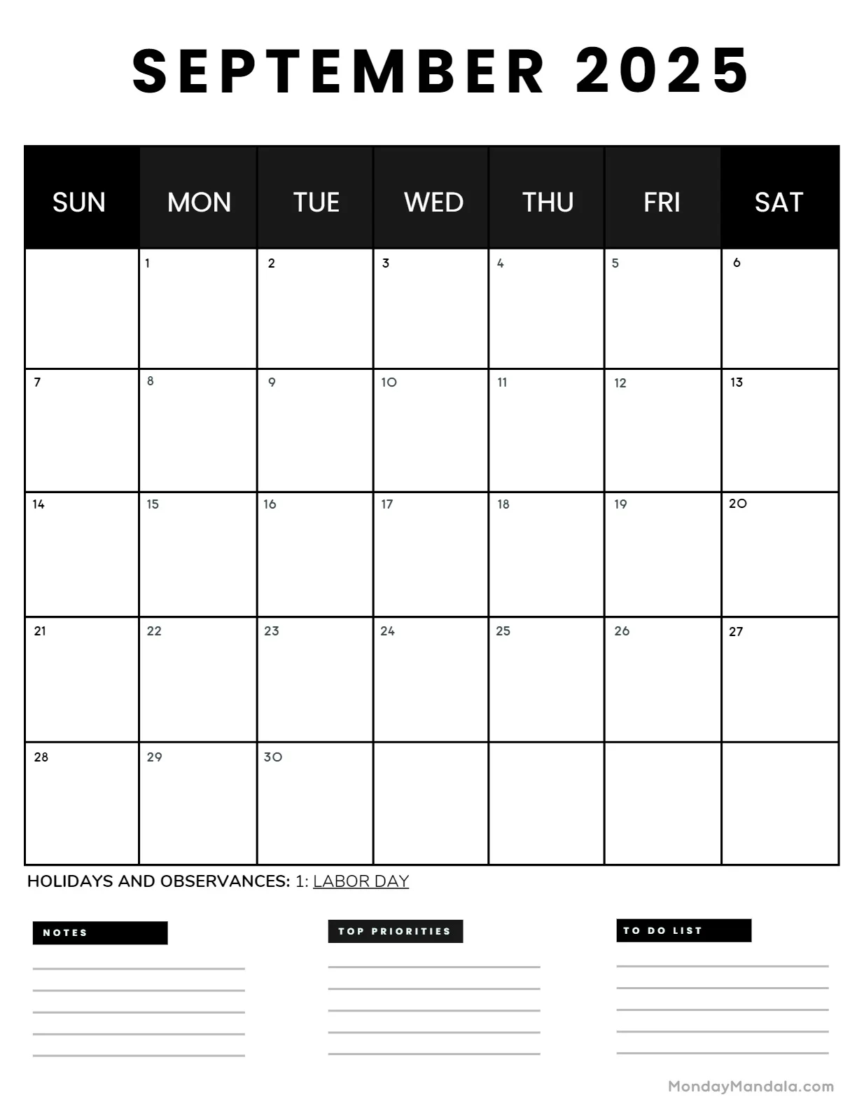 September 2025 Calendar 52 Free PDF Printables September 2025 Calendar 52 Free PDF Printables